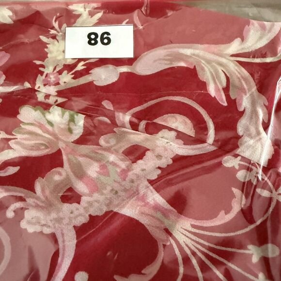 Oscar De La Renta VGT Pink Label Set Medium Satin Floral Robe And Nightgown - Picture 15 of 16